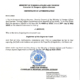 Certificate of Authentication Certificate Of Authentication from the Seychelles Ministry of Foreign Affairs